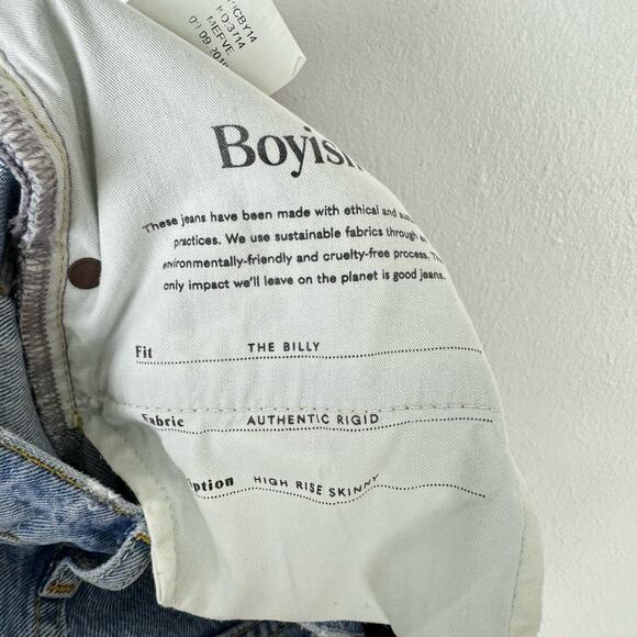 Boyish by HER NWT The Billy Ombre Blade Runner High Waist Button Fly Skinny Jean - Picture 6 of 9